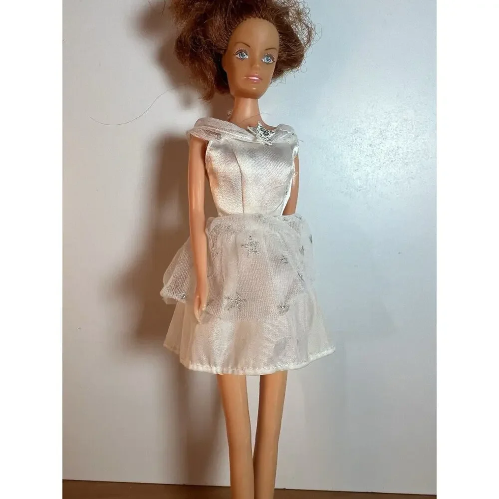 Red Hair Lovely Patsy Doll White Dress Vintage